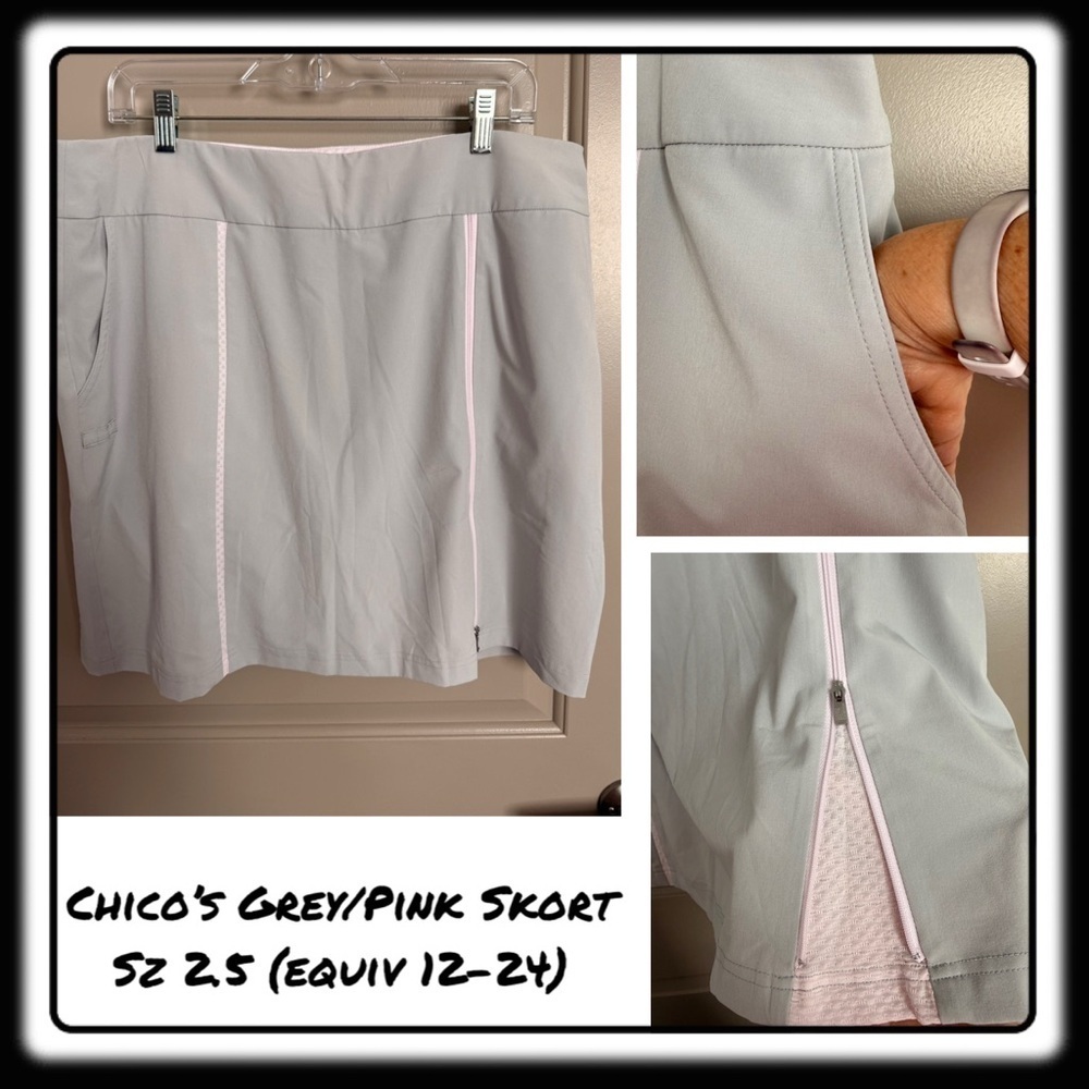 Chicos Zenergy Skort Size 2.5 (equiv 12-14). Golf / tennis / pickleball